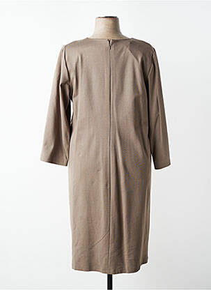 Rochie midi mâneci 3/4 mâneci 3/4 maro JUMFIL femeie