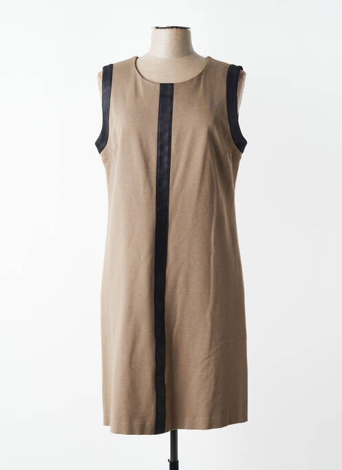 Rochie midi fără mâneci fără mâneci maro JUMFIL femme