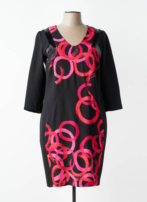 Rochie scurtă mâneci 3/4 mâneci 3/4 negru ÉCLÀ femme