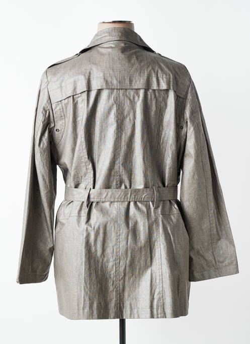 Trench croială cambrată fără glugă maro JUMFIL femme