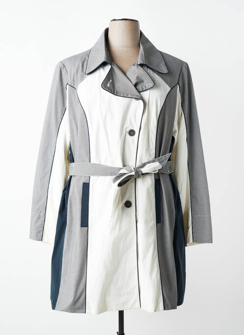 Trench țesătură poplin fără glugă albastru JUMFIL femme
