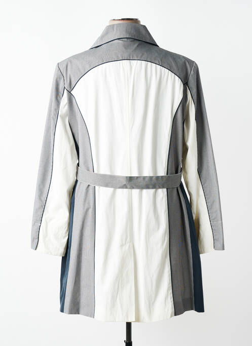 Trench țesătură poplin fără glugă albastru JUMFIL femme