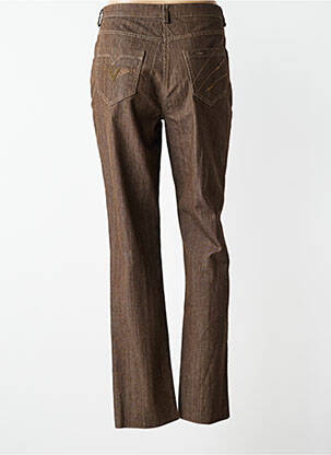 Pantalon drept elasticitate mărime normală maro JUMFIL femeie