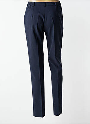 Pantalon slim talie elastică mărime normală albastru JUMFIL femeie