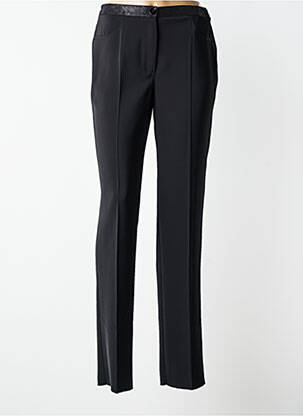 Pantalon slim țesătură poplin mărime normală negru JUMFIL femeie