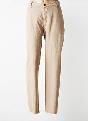 Pantalon drept elasticitate mărime normală bej JUMFIL femeie
