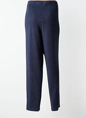Pantalon drept talie elastică mărime normală albastru JUMFIL femeie