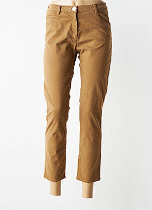 Pantalon 7/8 elasticitate mărime normală maro JUMFIL femeie