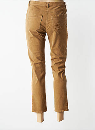 Pantalon 7/8 elasticitate mărime normală maro JUMFIL femeie