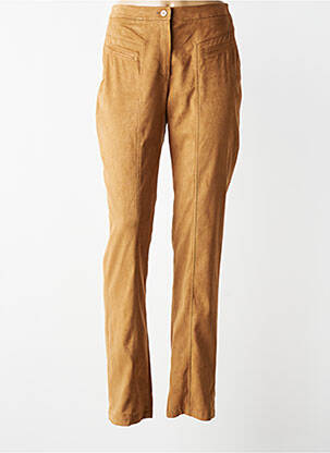 Pantalon slim elasticitate mărime normală maro JUMFIL femeie