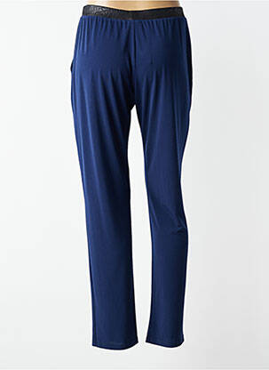 Pantalon slim talie elastică mărime normală albastru JUMFIL femeie