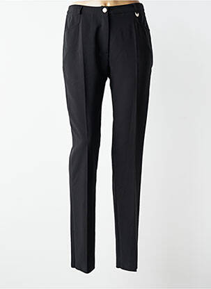 Pantalon slim talie elastică mărime normală negru JUMFIL femeie