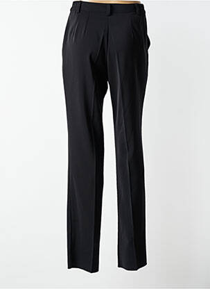 Pantalon drept țesătură crep talie înaltă negru JUMFIL femeie