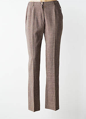 Pantalon slim elasticitate mărime normală maro GUY DUBOUIS femeie