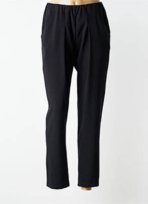 Pantalon slim talie elastică mărime normală negru JUMFIL femeie