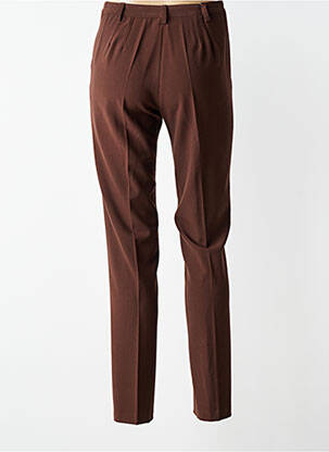 Pantalon slim țesătură poplin mărime normală maro JUMFIL femeie