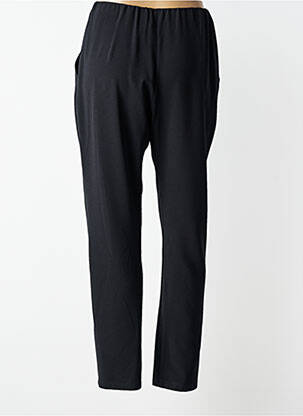 Pantalon drept țesătură crep talie înaltă negru JUMFIL femeie
