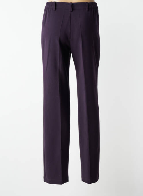 Pantalon drept țesătură poplin mărime normală violet JUMFIL femme