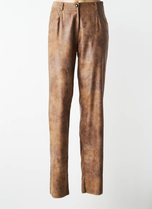 Pantalon drept elasticitate mărime normală maro JUMFIL femme