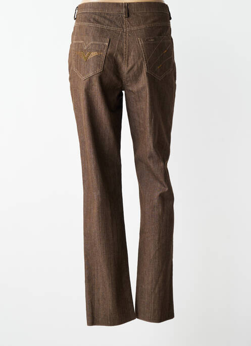 Pantalon drept elasticitate mărime normală maro JUMFIL femme
