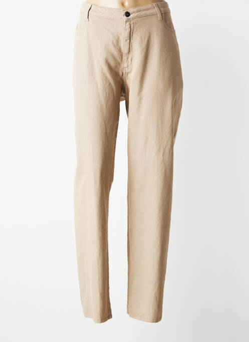 Pantalon drept elasticitate mărime normală bej JUMFIL femme