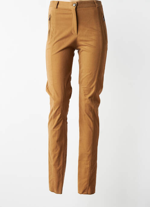 Pantalon slim elasticitate mărime normală maro JUMFIL femme