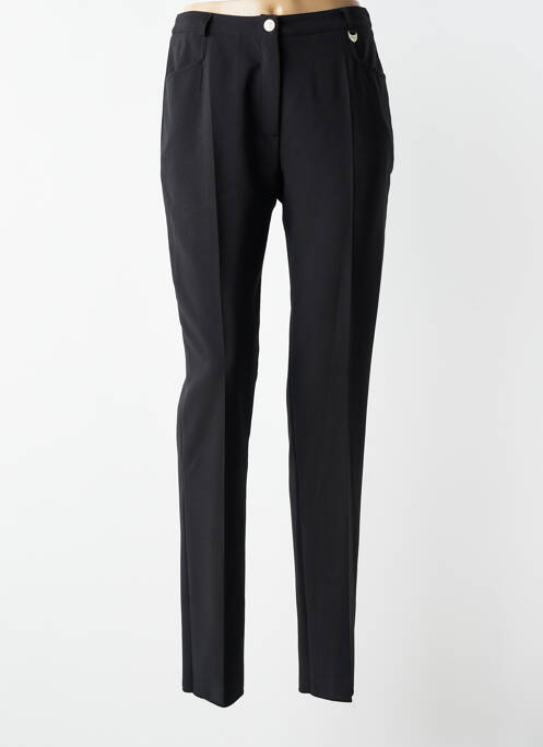 Pantalon slim talie elastică mărime normală negru JUMFIL femme