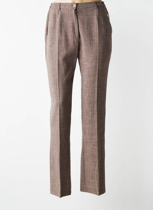 Pantalon slim elasticitate mărime normală maro GUY DUBOUIS femme