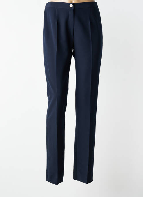 Pantalon slim talie elastică mărime normală albastru JUMFIL femme