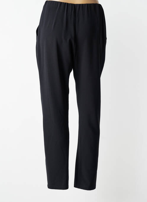 Pantalon drept țesătură crep talie înaltă negru JUMFIL femme