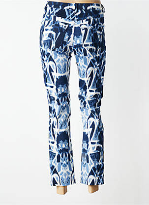 Pantalon 7/8 țesătură poplin mărime normală albastru JUMFIL femeie