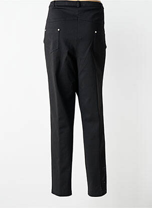 Pantalon slim talie elastică mărime normală negru JUMFIL femeie
