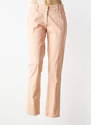 Pantalon chino țesătură poplin mărime normală roz CARLA KOPS femeie