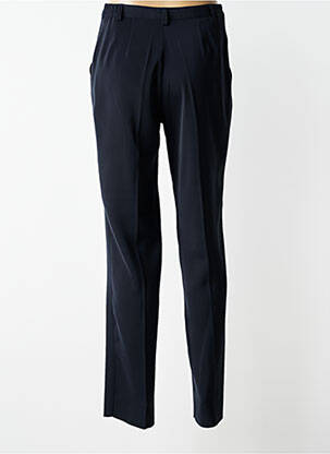 Pantalon drept țesătură crep talie înaltă albastru JUMFIL femeie