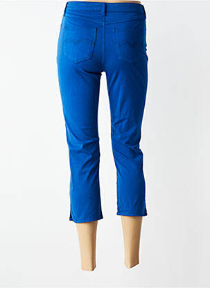 Pantalon trei sferturi elasticitate mărime normală albastru JUMFIL femeie
