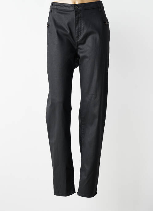 Pantalon slim țesătură acoperită mărime normală negru JUMFIL femme