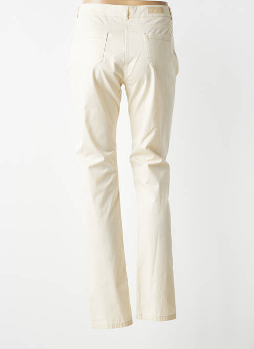 Pantalon slim țesătură poplin mărime normală bej FRED SABATIER femme