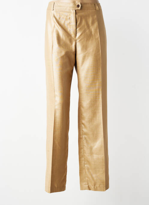 Pantalon drept țesătură crep mărime normală bej JUMFIL femme