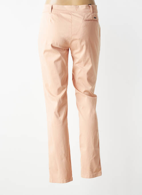 Pantalon chino țesătură poplin mărime normală roz CARLA KOPS femme