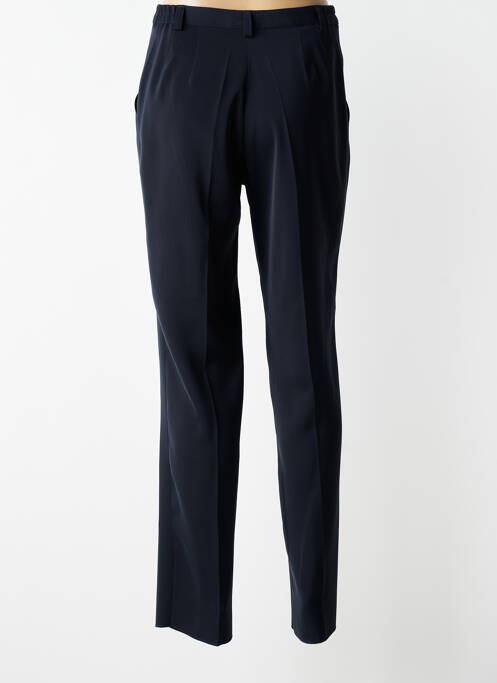 Pantalon drept țesătură crep talie înaltă albastru JUMFIL femme
