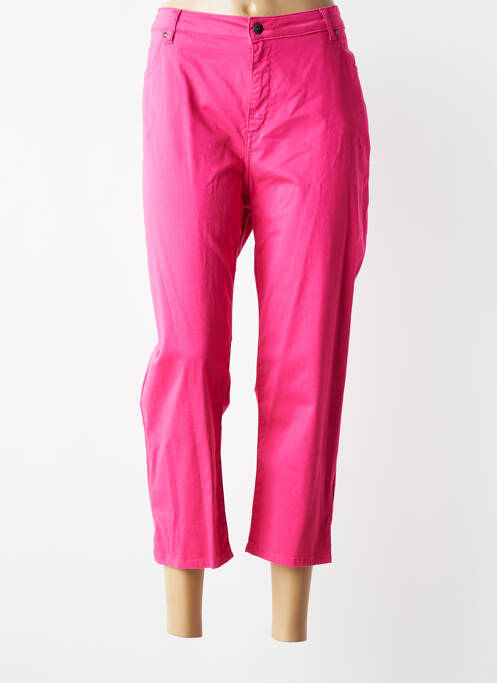 Pantalon trei sferturi elasticitate mărime normală roz MERI & ESCA femme