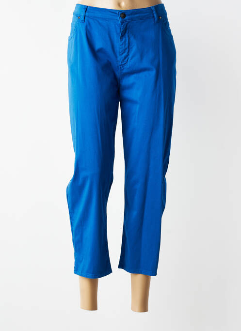 Pantalon 7/8 talie înaltă talie înaltă albastru GUY DUBOUIS femme