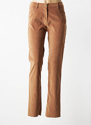 Pantalon slim elasticitate mărime normală bej JUMFIL femeie