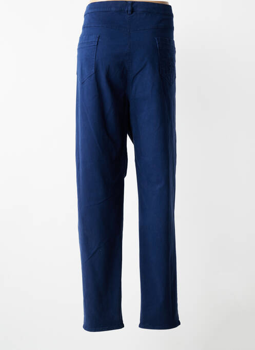 Pantalon slim țesătură poplin mărime normală albastru JUMFIL femme