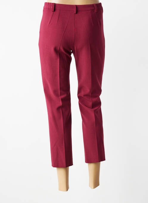 Pantalon trei sferturi talie elastică mărime normală roșu JUMFIL femme
