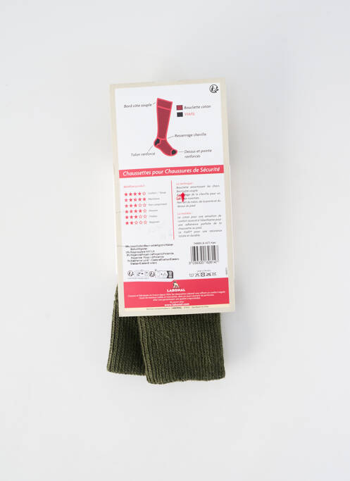 Șosete plasă fină verde LABONAL homme