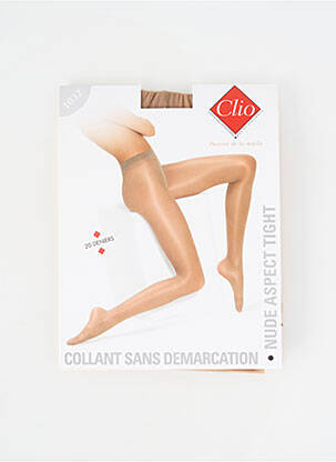 Colanți elasticitate bej CLIO femme
