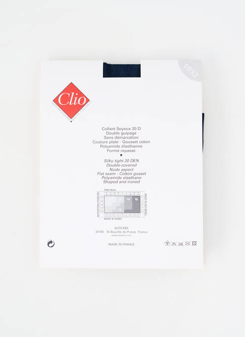 Colanți elasticitate albastru CLIO femme