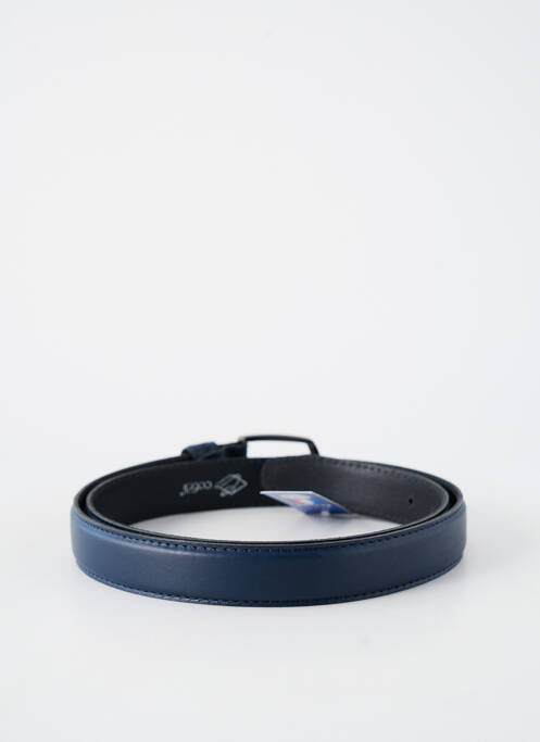 Curea efect material satinat albastru COTIDI homme