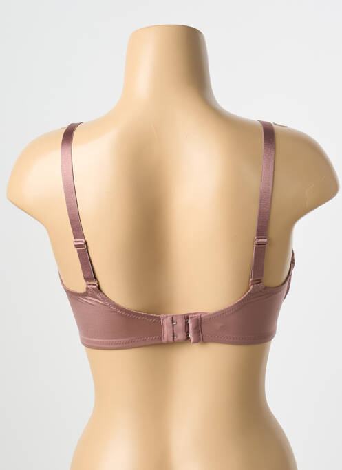 Sutien efect material satinat sutien cupe întregi cu decolteu înalt roz TRIUMPH femme
